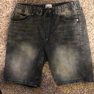 Chasin denim shorts, grey